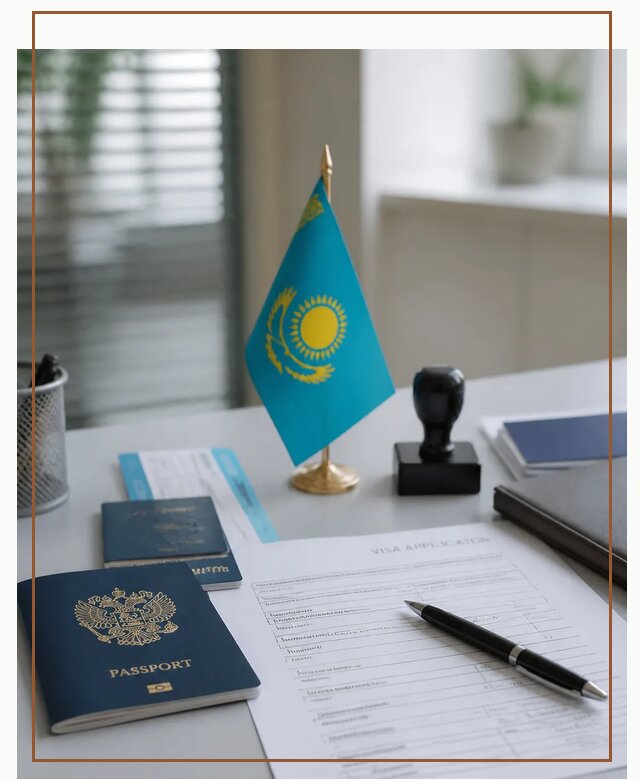 Оформление визы в Казахстан для поездки и работы в Холмске