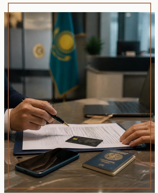 Открытие счета и банковской карты в Казахстане в Холмске